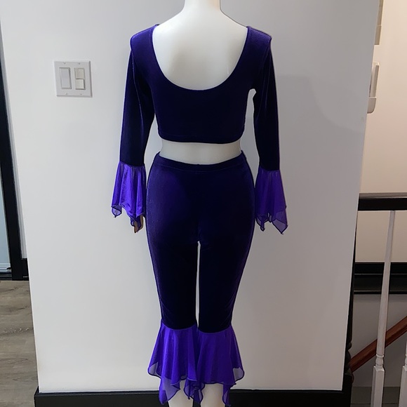 NWT 90s 3PCS Vintage Handkerchief Hem Pants Set - Picture 11 of 12